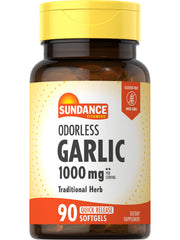Sundance Odorless Garlic Softgels bottle for easy daily use.