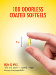Purified mercury-free fish oil for a cleaner supplement experience.