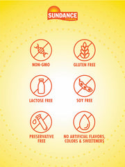 Sundance Turmeric Curcumin capsules with daily serving size and easy-to-swallow design.