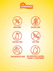 Sundance Vitamin D3 ingredients label highlights non-GMO and gluten-free formulation.