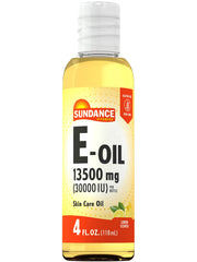 Sundance Vitamin E-Oil bottle front view for moisturized skin