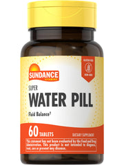 Sundance Water Pills bottle pour for easy daily dosing and hydration routine