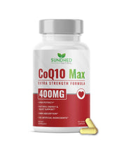 Sundhed Natural CoQ10 bottle front view showing vegan formula for daily energy support