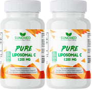 Sundhed Natural Liposomal Vitamin C bottle label highlighting high potency