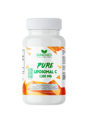 Sundhed Natural Liposomal Vitamin C bottle with high absorption emphasis.