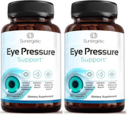 Sunergetic eye pressure supplement bottle for daily ocular support.