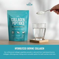 SunLab Essentials collagen USA-made facility image emphasizing domestic production quality