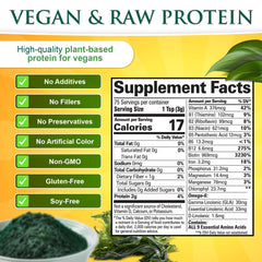 Sunlit Best Spirulina Powder texture close-up, ideal for blending
