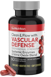 SunNutrition nattokinase 2000 FU bottle for daily vascular support.
