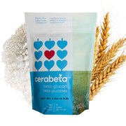 Sunny Boy Cerabeta barley beta-glucan powder bottle ready to boost smoothies.