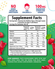 Sunny Sam Magnesium Gummies for Kids raspberry flavor close-up supporting sleep