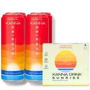 Sunrise Balanced Energy Kanna drink being poured for a refreshing mood lift