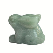 Sunshcat green aventurine rabbit figurine for desk decor and calming ambiance.