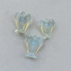 Sunshcat guardian angel statue with opalite shimmer for meditation