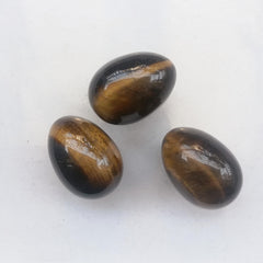 Sunshcat tiger's eye egg makes a thoughtful Easter or Thanksgiving gift.