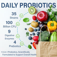Sunshine & Rain Raw Probiotics strains showcase diverse Lactobacillus varieties for microbiome balance.