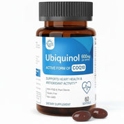 Sunshine & Rain Ubiquinol 600mg bottle showing high-absorption CoQ10 for cellular energy.
