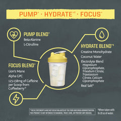 Sunwarrior Active Pre-Workout Yuzu Mango label emphasizes natural ingredients