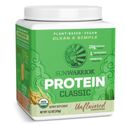 Sunwarrior Brown Rice Protein Bottle Pour, ideal for plant-based shakes.