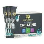 Sunwarrior Creatine Monohydrate powder bottle supports workout energy.