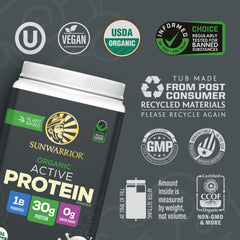 Sunwarrior probiotic digestive enzymes support digestive comfort when blended