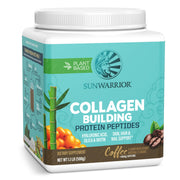 Sunwarrior vegan collagen powder bottle pour for quick daily ritual.