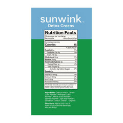 Sunwink Detox Powdered Greens being poured into a glass for mixing