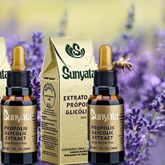 Sunyata limited edition bottle design signaling unique propolis quality
