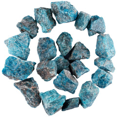 SUNYIK Blue Apatite rough stones for jewelry making and resin crafts