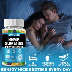 SUOOCH gummies on a bright package invite tasty snacking with natural flavors.