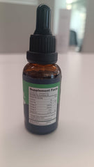 SUOOCH hemp oil drops label close-up shows purity and strength.
