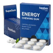 SupaGum 80mg caffeine pack ready for quick energy on the go