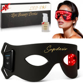 SUPDESIR red light eye mask provides full coverage for soothing eye fatigue.