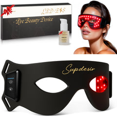 SUPDESIR red light eye mask provides full coverage for soothing eye fatigue.