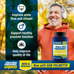 Beta-sitosterol and saw palmetto components in SUPER BETA PROSTATE Advanced