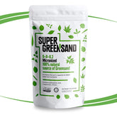 Super Greensand micronized powder in an open bag for soil amendment and healthier soil.