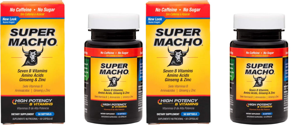 Super Macho bottle front view suggests daily use for active men.