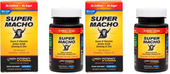 Super Macho bottle front view suggests daily use for active men.