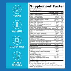 Super Natural Goods Purest methylated multivitamin capsules ready to support balanced mood