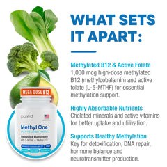 Super Natural Goods Purest methylfolate active form supporting methylation pathways