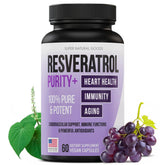 Super Natural Goods Trans-Resveratrol bottle showing premium antioxidant supplement for cellular health support