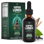SuperBonsai Super Lungs bottle promoting daily breathing support