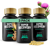 SuperBonsai Super Recovery bottle with capsules ready for morning energy