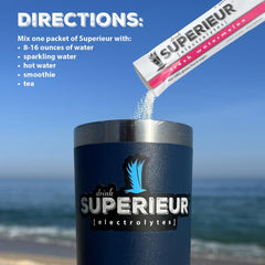 Superieur Watermelon electrolyte packet with real fruit flavor for workouts