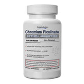 Superior Labs Chromium Picolinate bottle close-up showing 500 mcg dosage for daily use