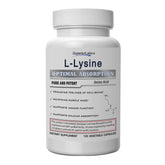 Superior Labs L-Lysine 500 mg capsules bottle closeup promotes immune support.