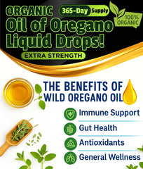 Superior Oregano Oil X95 close‑up on label emphasizing purity.