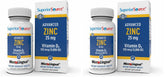Superior Source Advanced Zinc 25 mg bottle for daily immune support