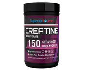 Superior Source Creatine Monohydrate jar with label for high-volume training.