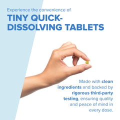 Superior Source microlingual zinc tablets dissolving quickly under the tongue